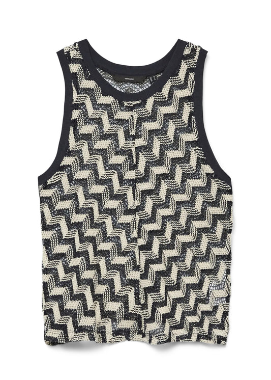 Vero moda canotta in filo vmtikka sl crochet top jrs ga