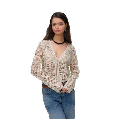 Vero moda cardigan in maglia vmleilani glitter ls v-neck