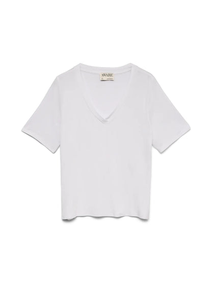 Vero t-shirt mezaa manica  vmrita ss v-neck t-shirt vma