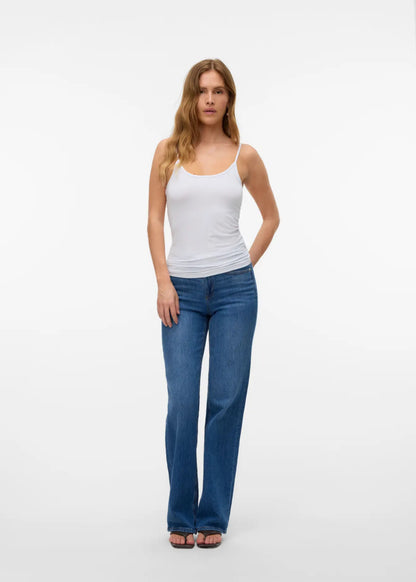 vero moda canotta spalla stretta vmrita u-neck singlet vma