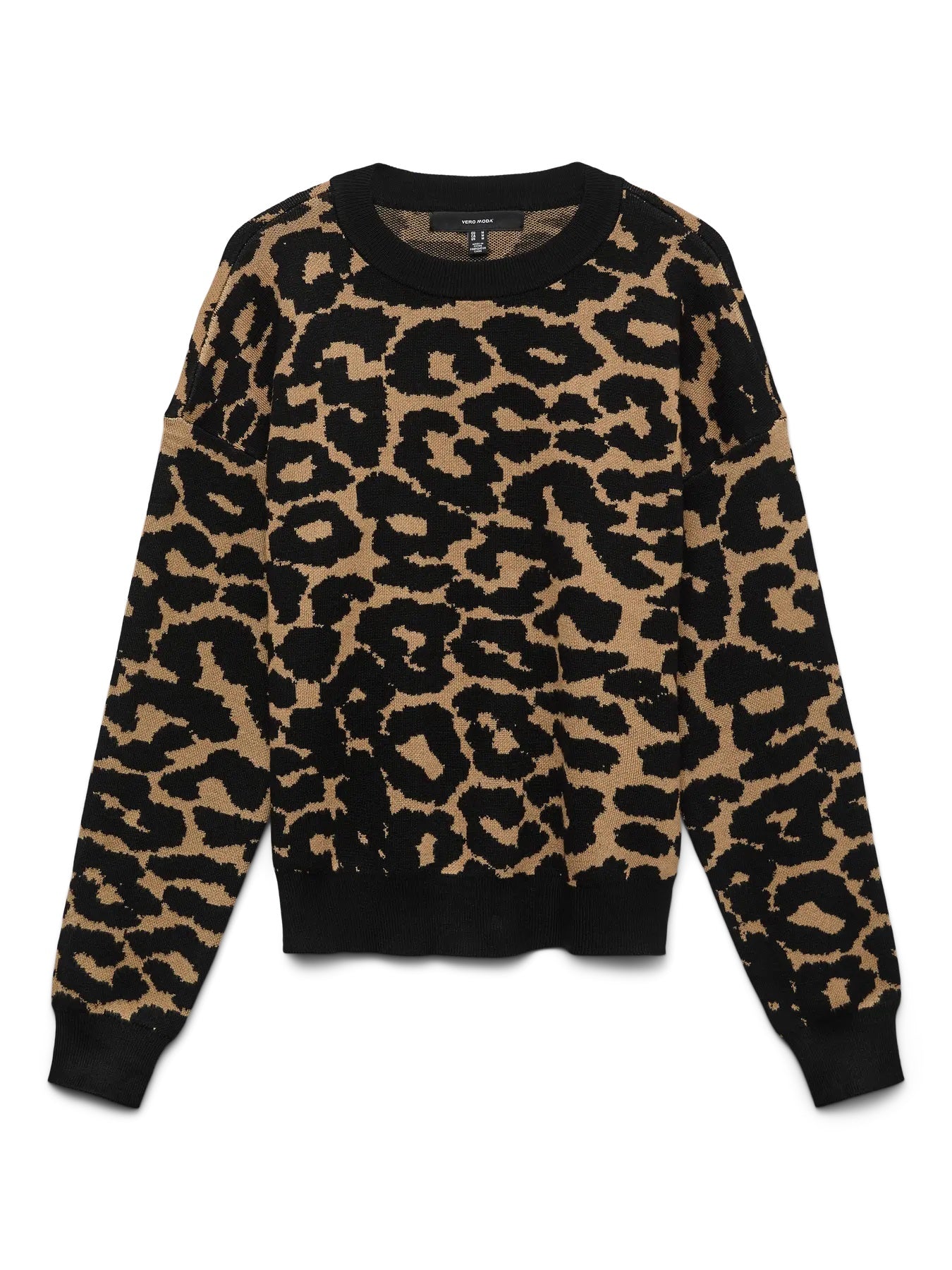 Vero Moda maglia giro collo maculata