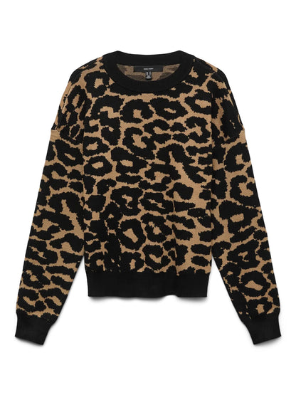 Vero Moda maglia giro collo maculata