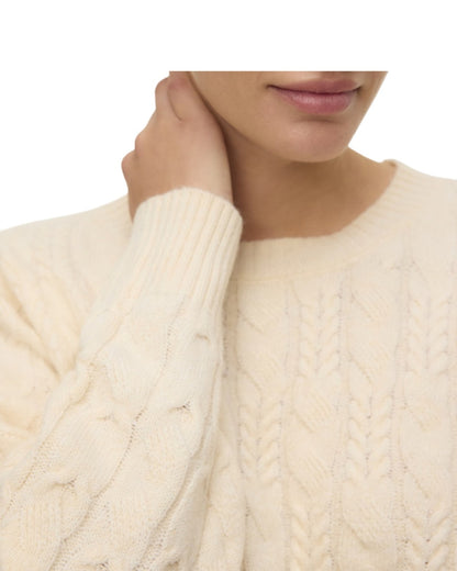 Vero moda maglia donna a treccie vmaries ls oneck cable
pullover bf