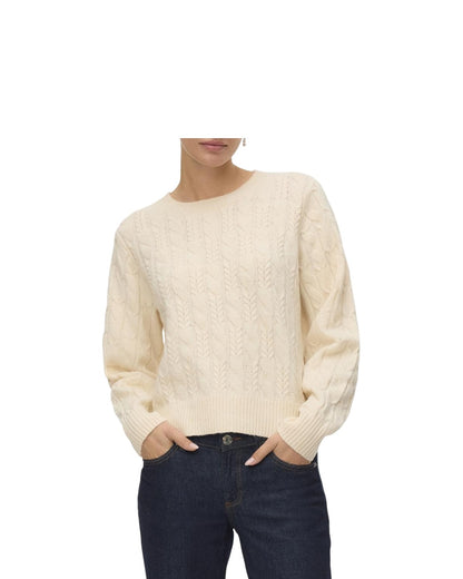 Vero moda maglia donna a treccie vmaries ls oneck cable
pullover bf
