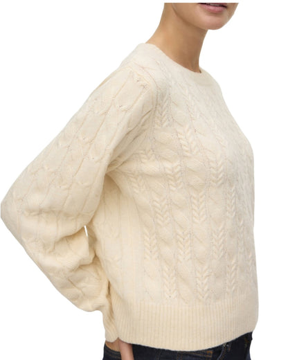 Vero moda maglia donna a treccie vmaries ls oneck cable
pullover bf