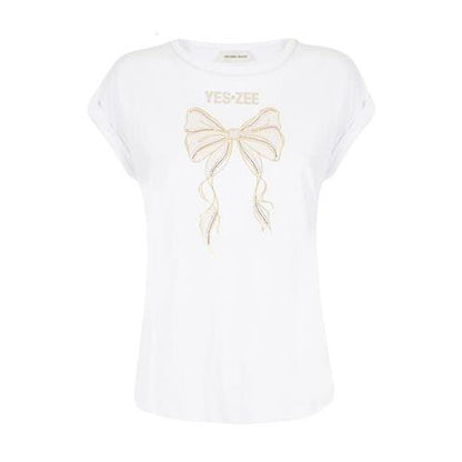 Yes-Zee t-shirt giro collo con stampa davanti