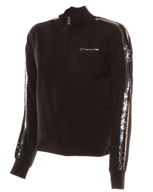 champion felpa zip lunga con paiette
