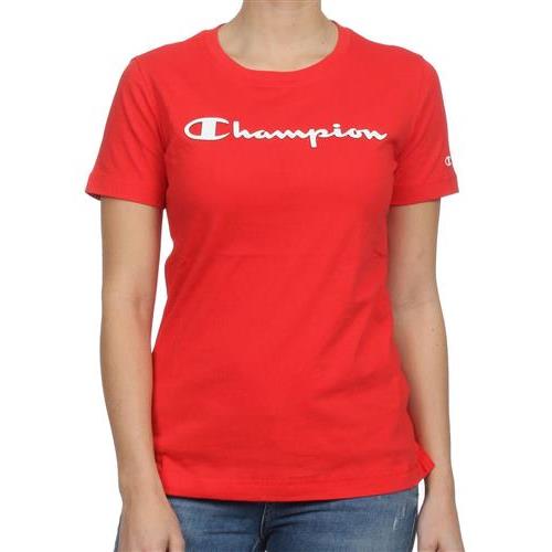 champion t-shirt giro collo con scritta