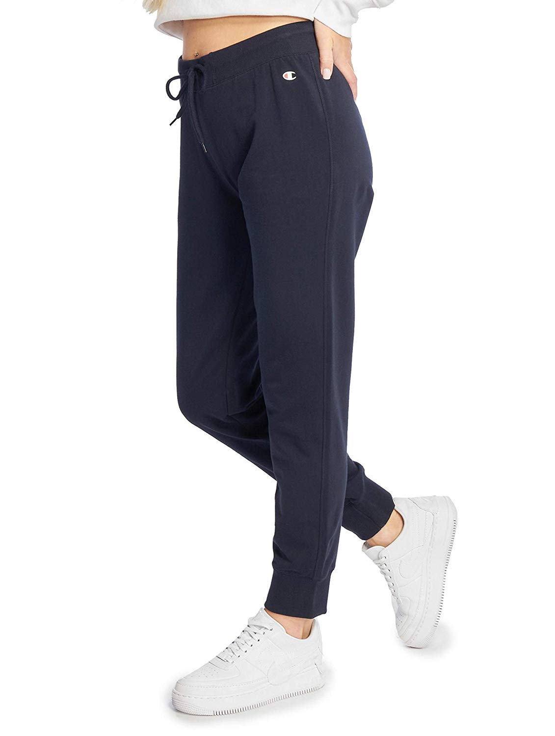 Champion pantalone w regular con polsino e logo