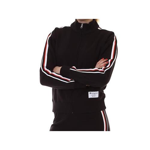 donna felpa zip lunga banda