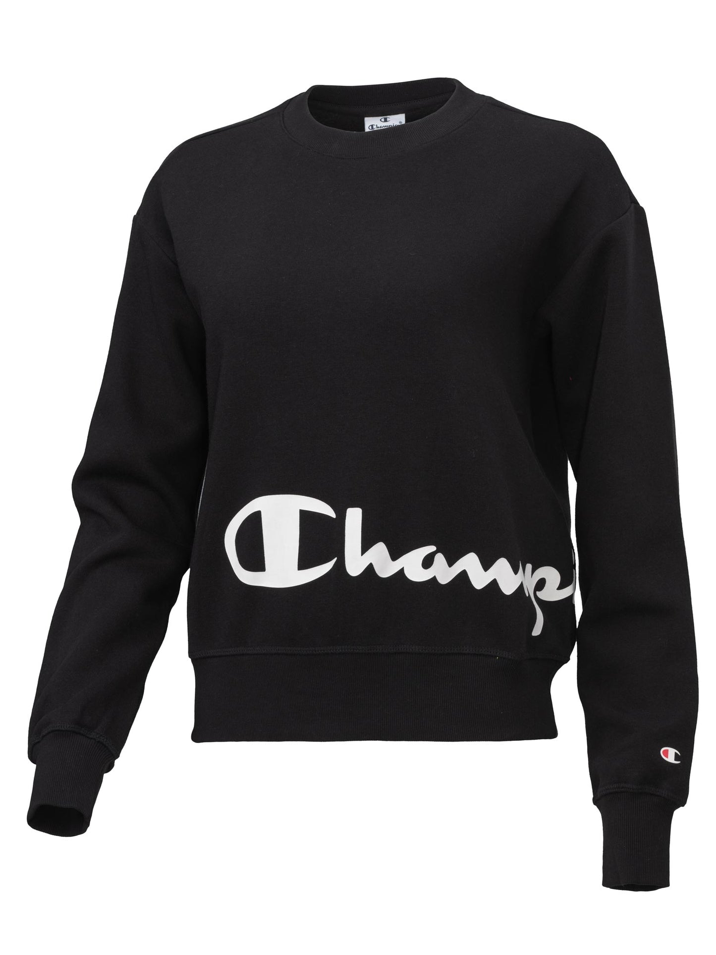 Champion felpa giro collo W con scritta grande