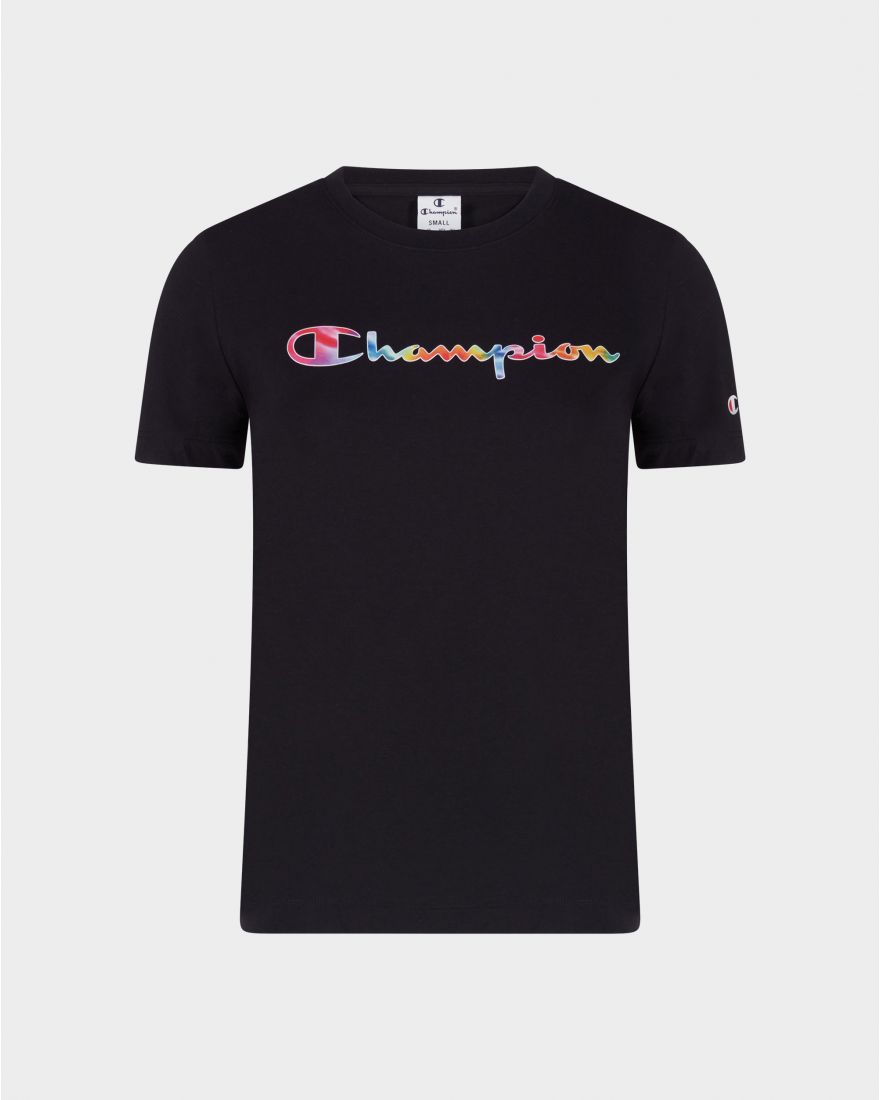 Champion t-shirt m/m con stampa multicolor donna legacy