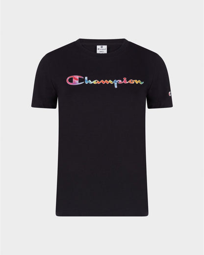 Champion t-shirt m/m con stampa multicolor donna legacy