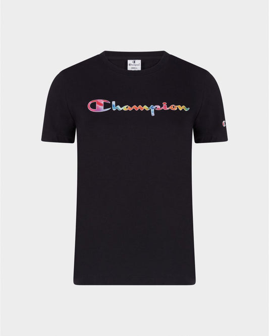 Champion t-shirt m/m con stampa multicolor donna legacy