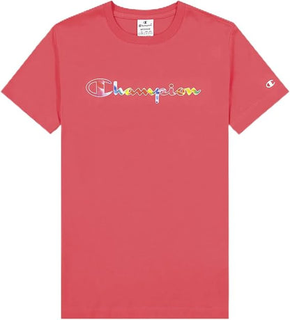 Champion t-shirt m/m con stampa multicolor donna legacy