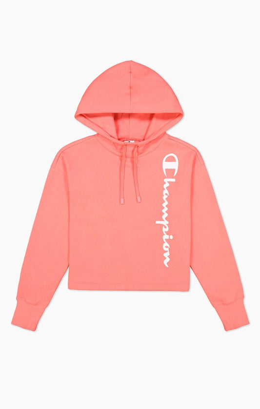 Champion felpa capp scritta laterale donna
