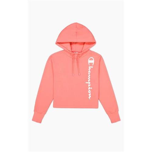 Champion felpa capp scritta laterale donna