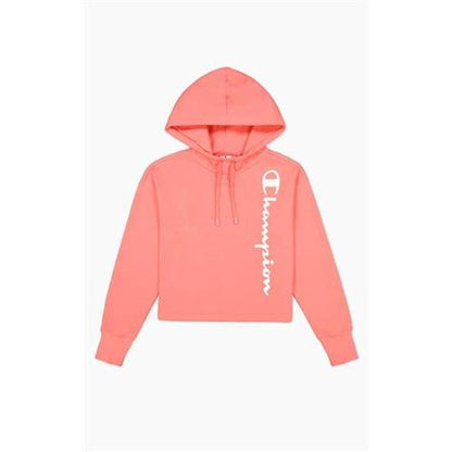Champion felpa capp scritta laterale donna