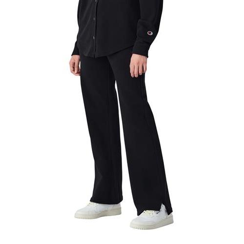 Champion Pantaloni Flare Slim Fit Script Shop Nero Donna