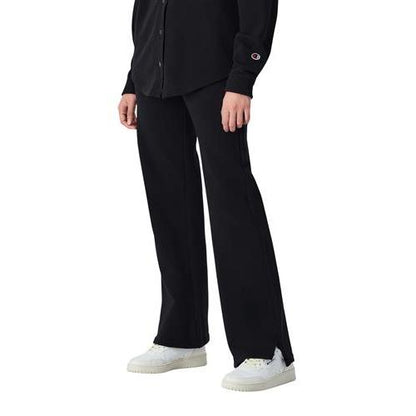 Champion Pantaloni Flare Slim Fit Script Shop Nero Donna