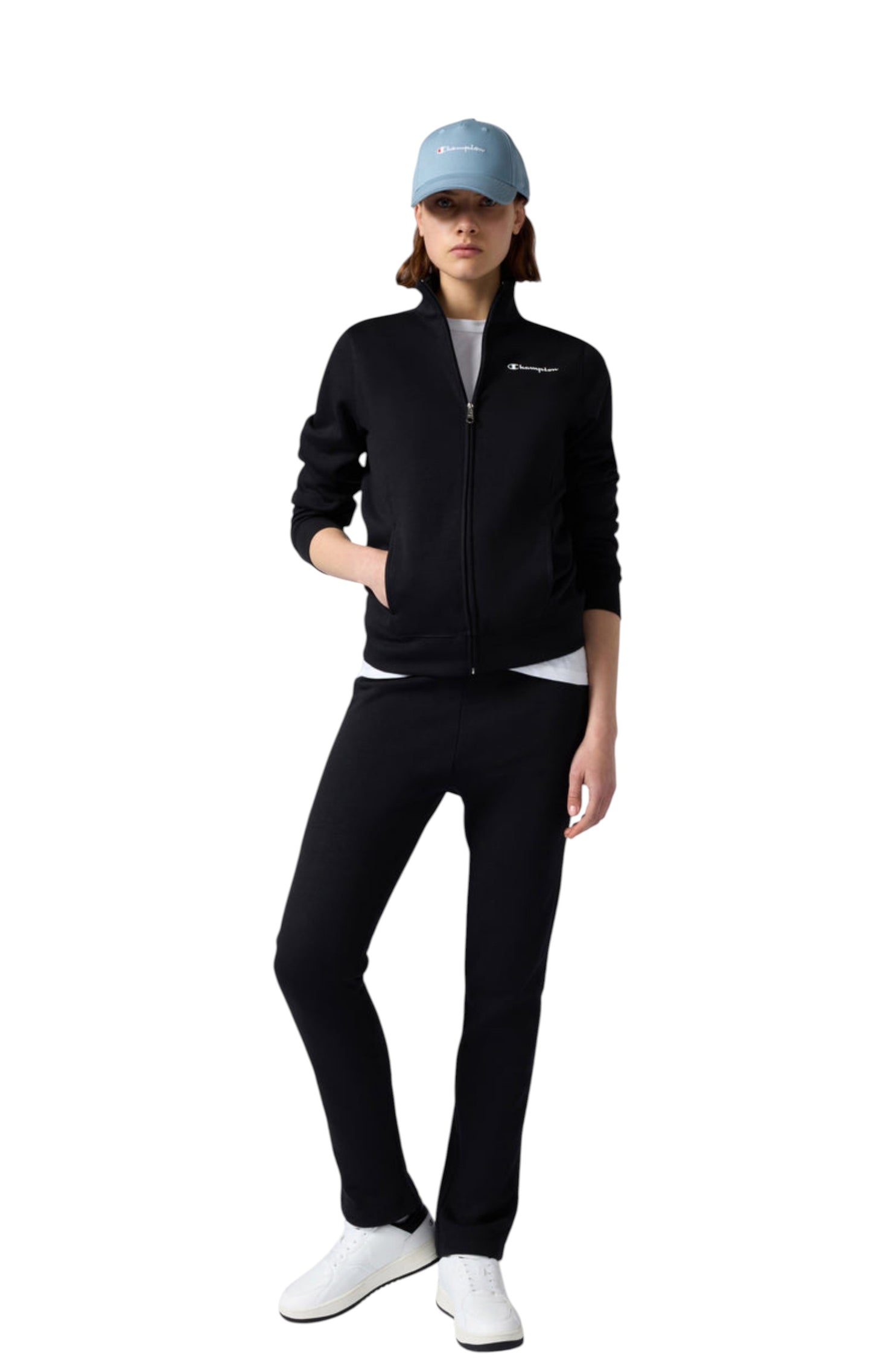 Chamion tuta zip lunga pantalone dritto