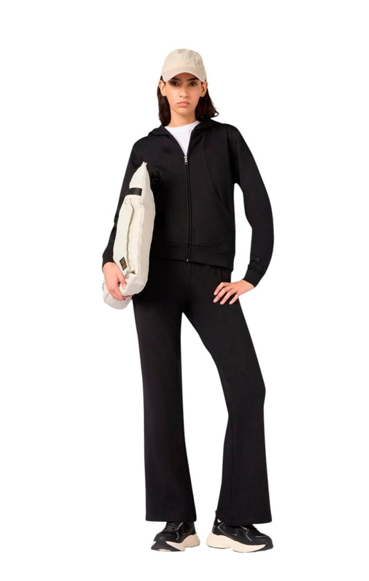 Champion Tuta Full Zip con interno felpato da Donna Nero