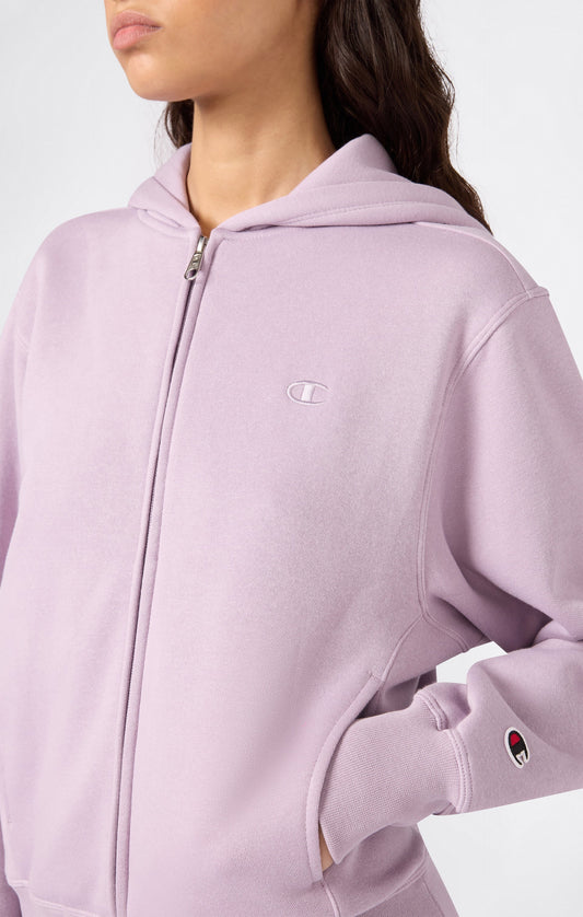 Champion felpa zip lunga cappuccio donna
