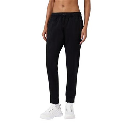 Champion Pantaloni Donna Slim Fit Con Polsini E Tasche Con Zip C-Tech Nero