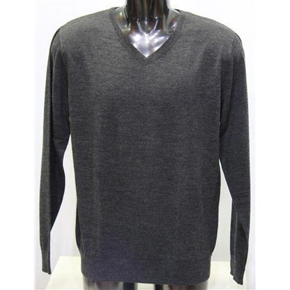 Maglia collo a V in lana merinos