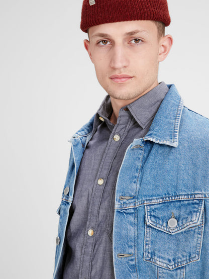 JACK&JONES CAMICIA MEZZA MANICA  SLIM MOD ARUCO