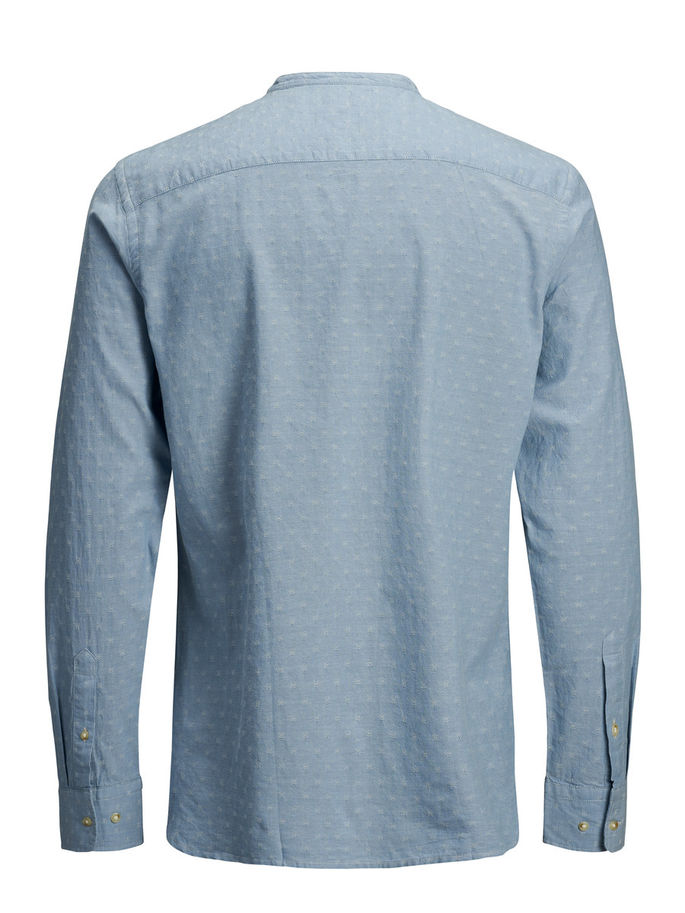 jack&jones camicia manica lunga collo alla coreana milton