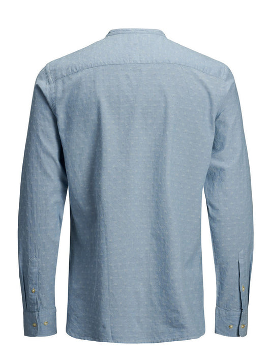 jack&jones camicia manica lunga collo alla coreana milton