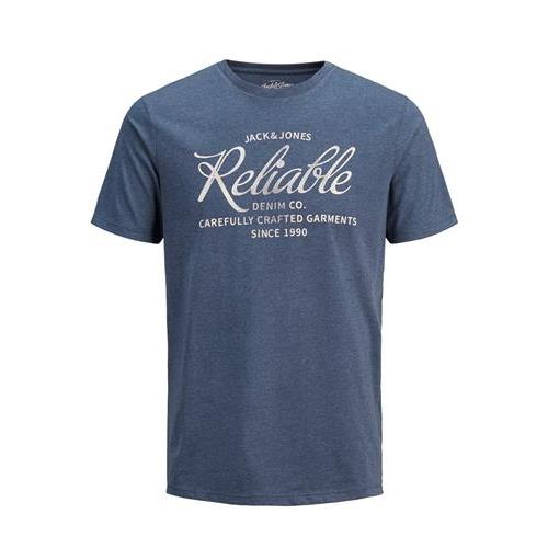 jack&jones t-shirt giroco collo con stampa mod. logo
