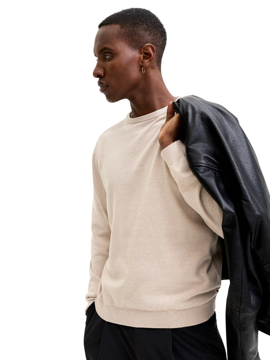 JAck&Jones maglia giro collo in cotone ebasic knit crew neck noos