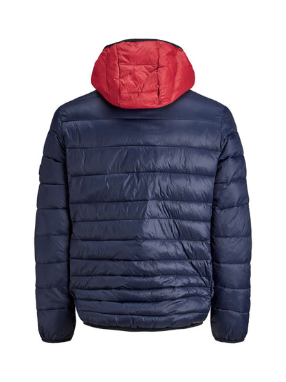 jack&jones giubbino tricolore modinbottito in piuma sintetica mod bomb
