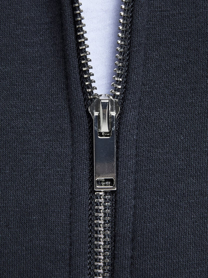 jack&jones felpa zip lunga cappuccio mod soft