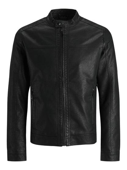 Jack&Jones Giubbino in pelle sintetica jjewarner jacket noos