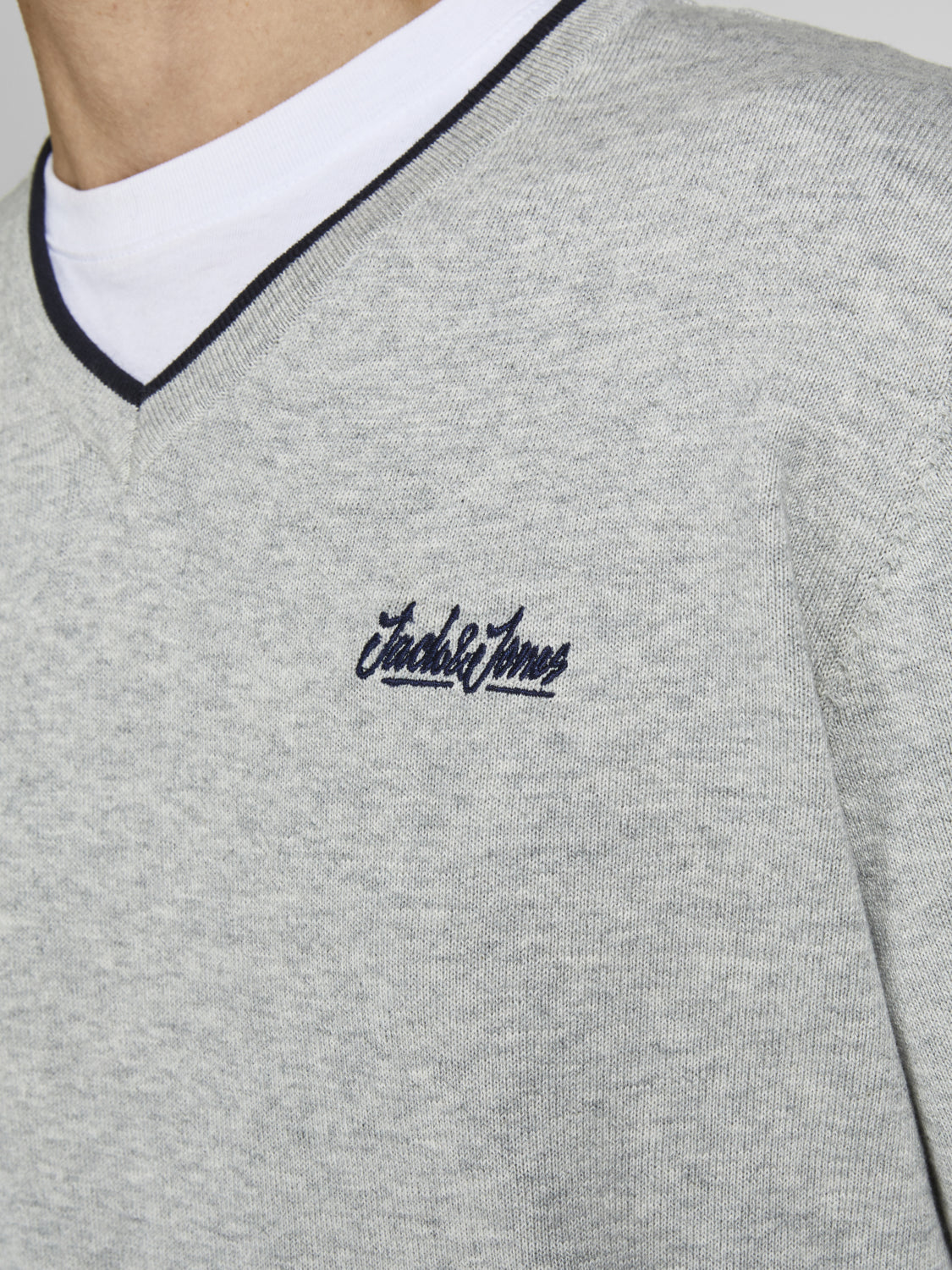 Jack&jons maglia a collo a V uomo jorlegend knit v-neck sn