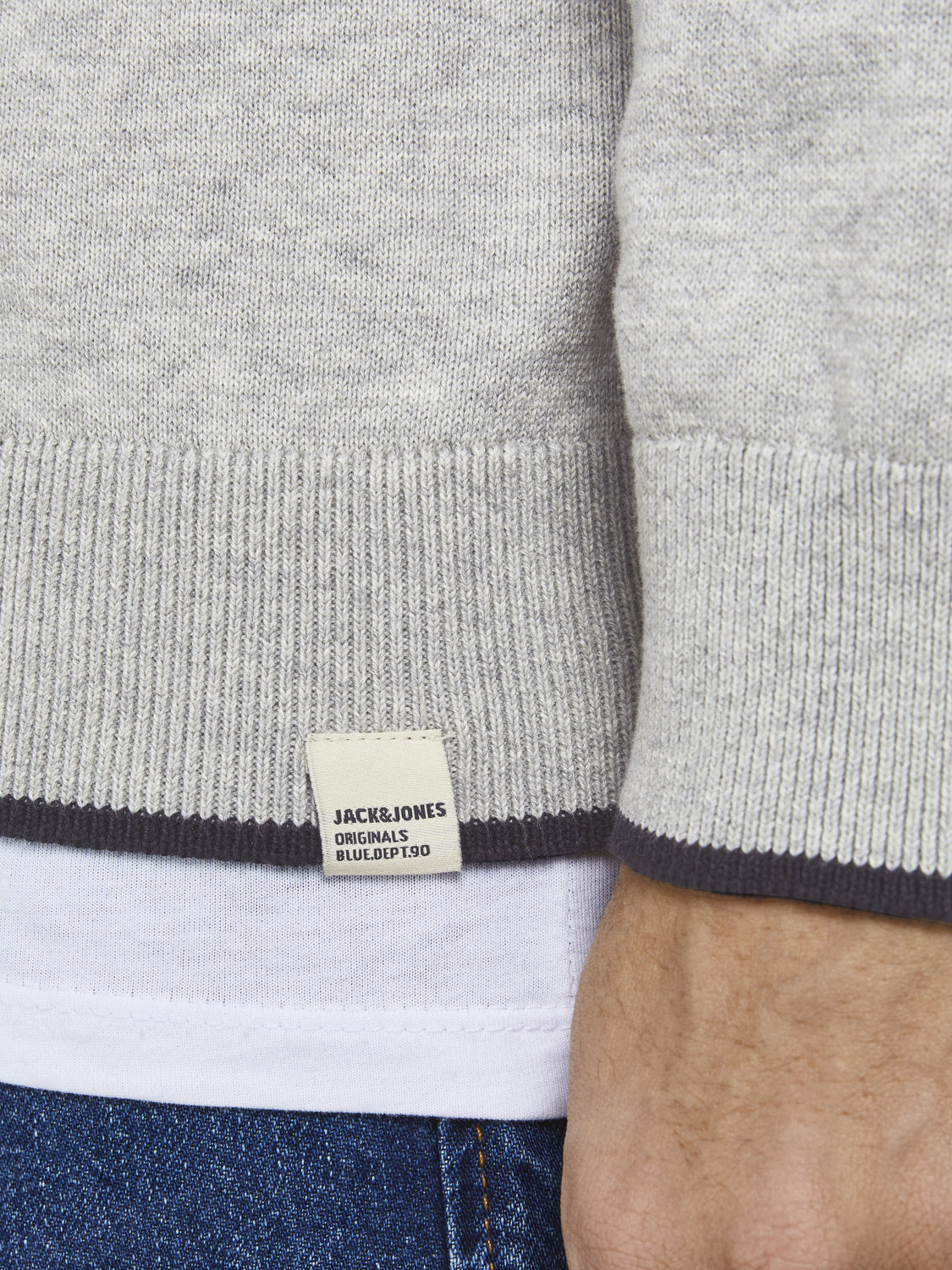 Jack&jons maglia a collo a V uomo jorlegend knit v-neck sn