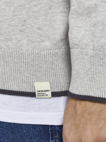 Jack&jons maglia a collo a V uomo jorlegend knit v-neck sn