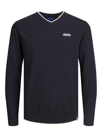 Jack&jons maglia a collo a V uomo jorlegend knit v-neck sn