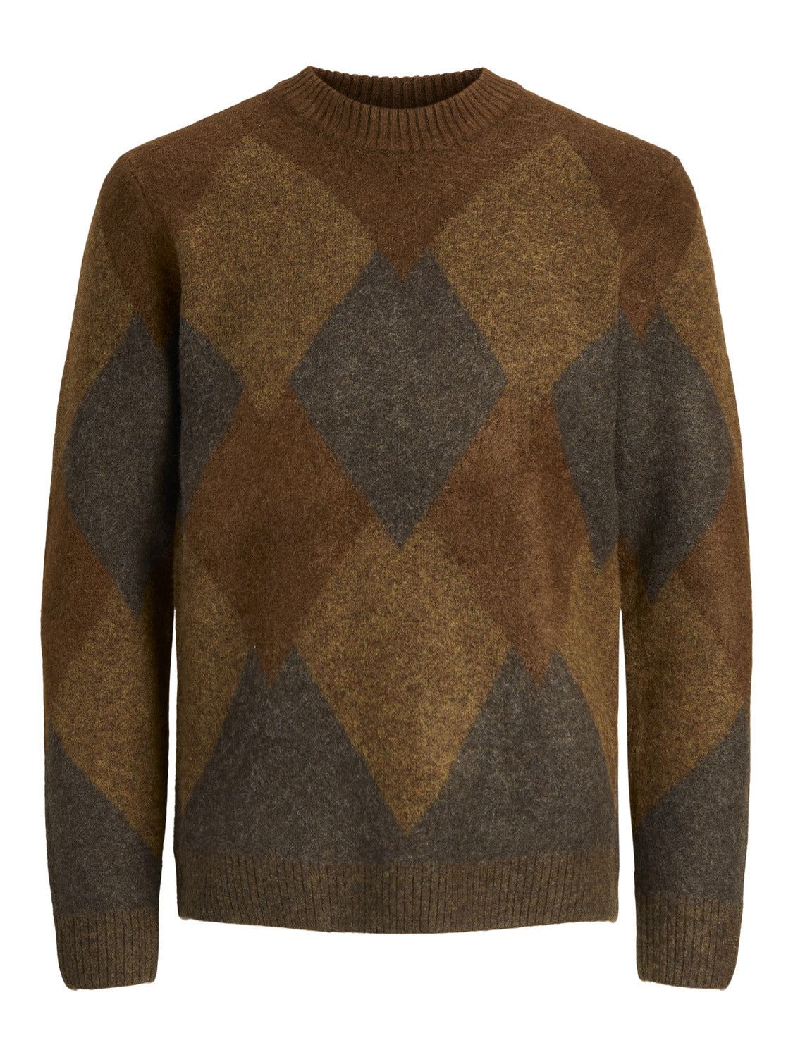JACK&JONES maglia giro collo a rombi jprblugilmore knit crew neck