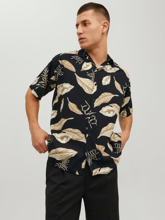 jACK&jONES CAMICIA MANICA CORTA resort shirt s/s relax sn