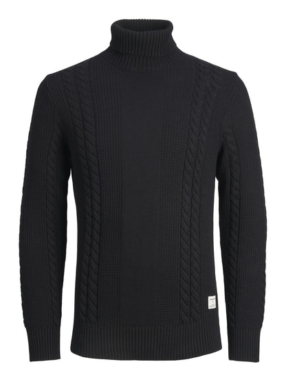 Jack&Jones jcoted knit mix  treccia collo alto
