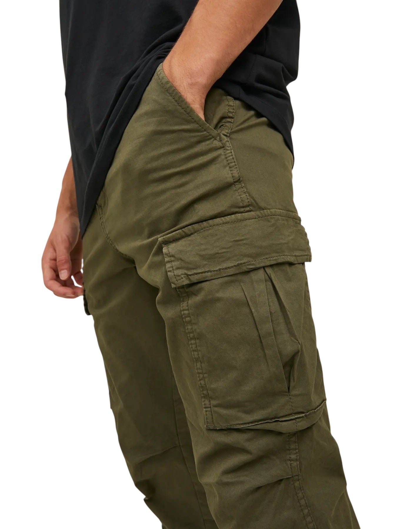 JACK&JONES pantalone uomo con tasconi jpstage tuker cargo