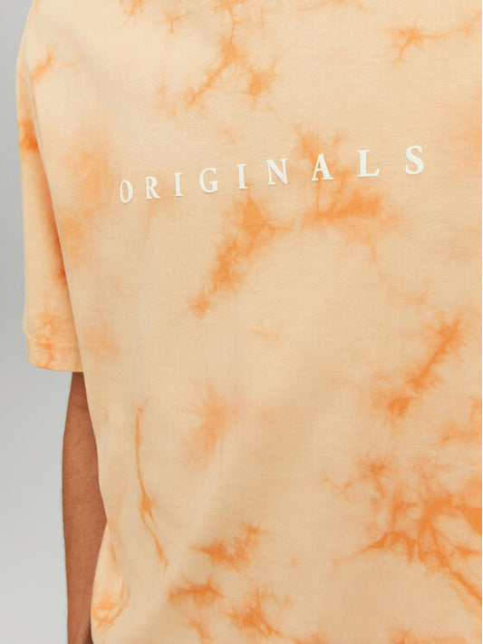 T-SHIRT MEZZA MANICA JACK&JONE Sorcopenhagen tie dye tee crew neck blk