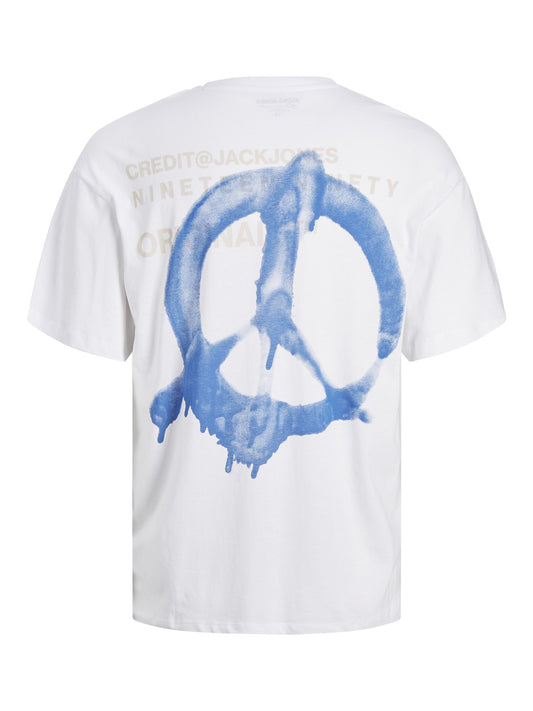 Jack&Jones T-shirt con stampe jorfestback tee ss crew neck