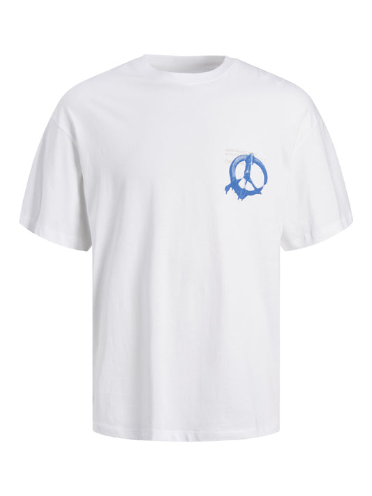 Jack&Jones T-shirt con stampe jorfestback tee ss crew neck