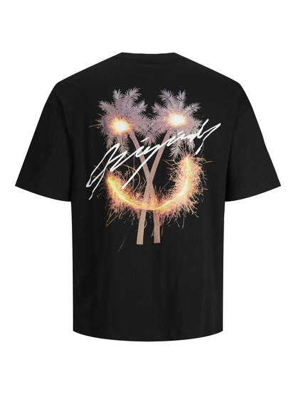 Jack&Jones T-shirt con stampe jorfestback tee ss crew neck