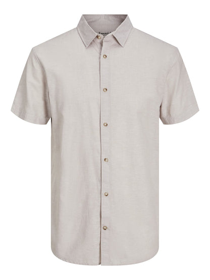 jack&jones camicia m/m in misto lino  jjesummer linen blend shirt